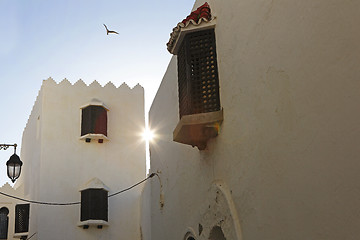 Image showing Sunset in the city in Asilah