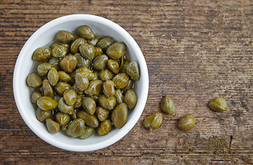 Image showing bowl of capers 