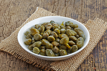 Image showing bowl of capers 