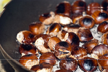 Image showing Freshly roasting chestnut 