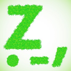 Image showing grass letter Z