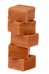 Image showing Stack of Toffee Candies