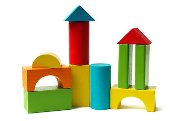 Image showing Wooden blocks