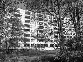 Image showing Black and white Hansaviertel in Berlin