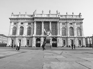 Image showing Black and white Palazzo Madama Turin