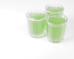 Image showing Green apple juice