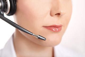 Image showing Woman with headset