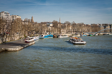 Image showing View over the rooftops of Paris