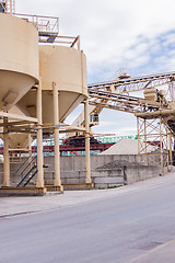 Image showing Metal tanks at a refinery plant or factory