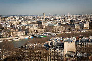 Image showing View over the rooftops of Paris