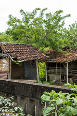 Image showing Architectural background of a house roof