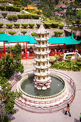 Image showing Interior of an ornate Asian temple