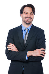 Image showing Confident relaxed business executive