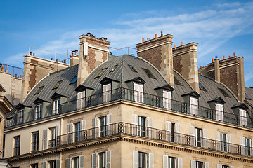 Image showing Exterior of a historical townhouse in Paris