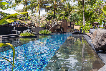 Image showing Person swimming in a pool in Bali