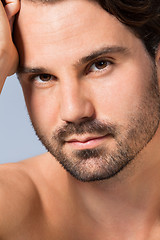 Image showing Handsome sexy bearded man