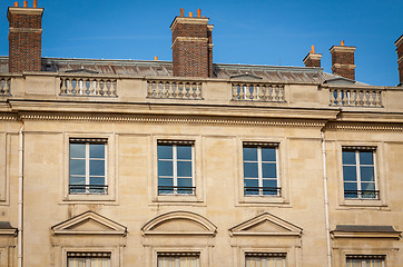 Image showing Exterior of a historical townhouse in Paris