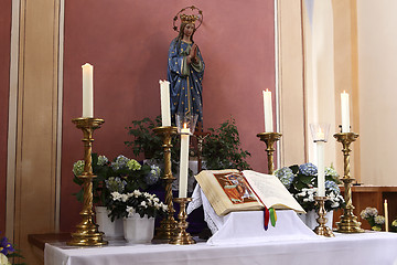 Image showing Altar in the church