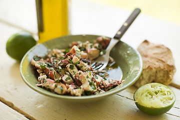 Image showing Octopus salad