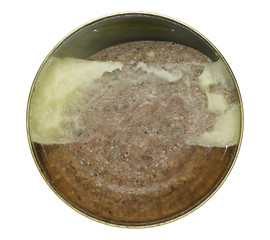 Image showing tin can with Kochwurst