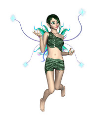 Image showing Flying Fairy Butterfly