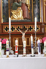 Image showing Altar in the church