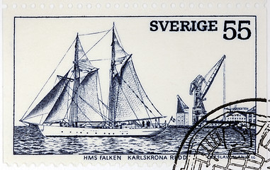 Image showing Sailing Ship Stamp