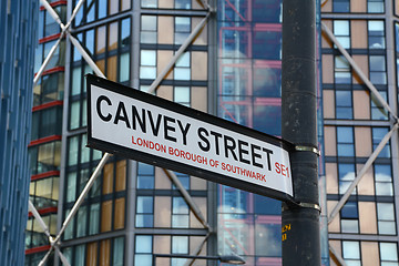 Image showing Canvey Street street sign