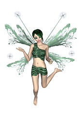 Image showing Flying Fairy Butterfly