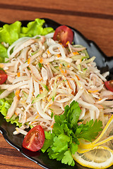 Image showing Salad with calamary