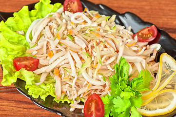 Image showing Salad with calamary