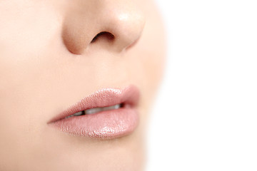 Image showing Close-up lips