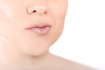 Image showing Close-up lips