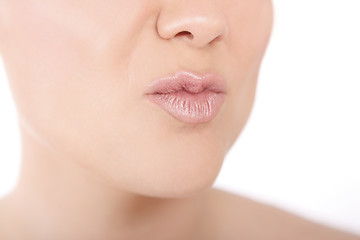 Image showing Close-up lips