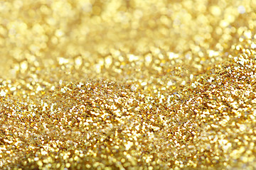 Image showing Golden glitter