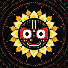 Image showing Jagannath. Indian God of the Universe.