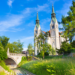 Image showing Trnovo Church in Ljubljana, Slovenia