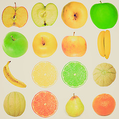 Image showing Retro look Food collage