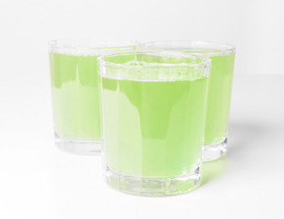 Image showing Green apple juice