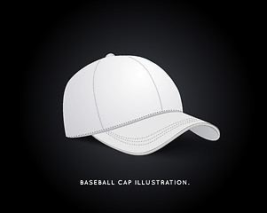 Image showing White Baseball Hat