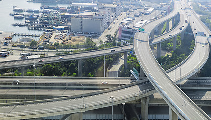 Image showing city overpass in HongKong,Asia China 