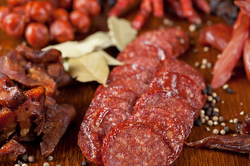 Image showing meat and sausages