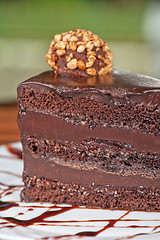 Image showing chocolate cake piece