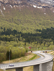 Image showing Curvy roads