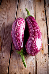 Image showing two fresh eggplants 