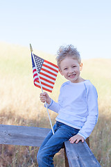 Image showing boy celebrating independence day