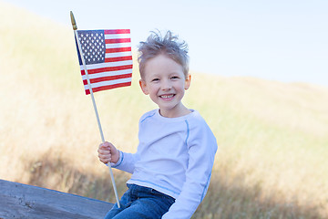 Image showing boy celebrating independence day