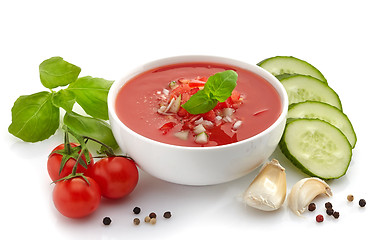 Image showing fresh tomato soup