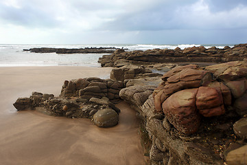 Image showing Moroccan coast in Dar Bouazza