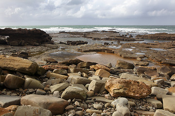 Image showing Moroccan coast in Dar Bouazza